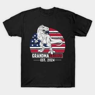 1st Time GrandMa EST 2024 New First GrandMa 2024 T-Shirt